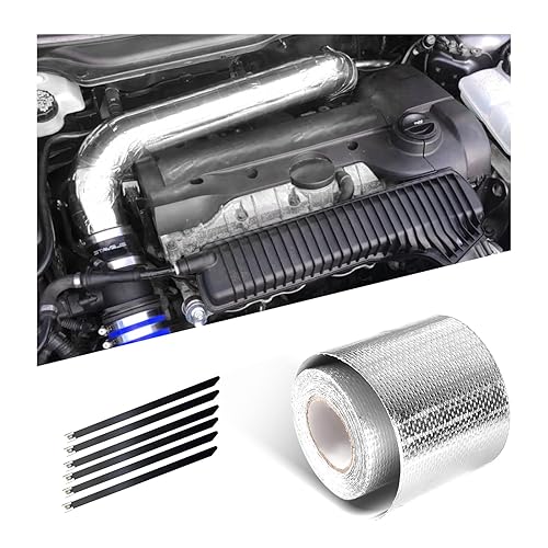 Heat Shield Reflective Tape, 2"×16.4 FT Self-Adhesive Backed Heat Insulation