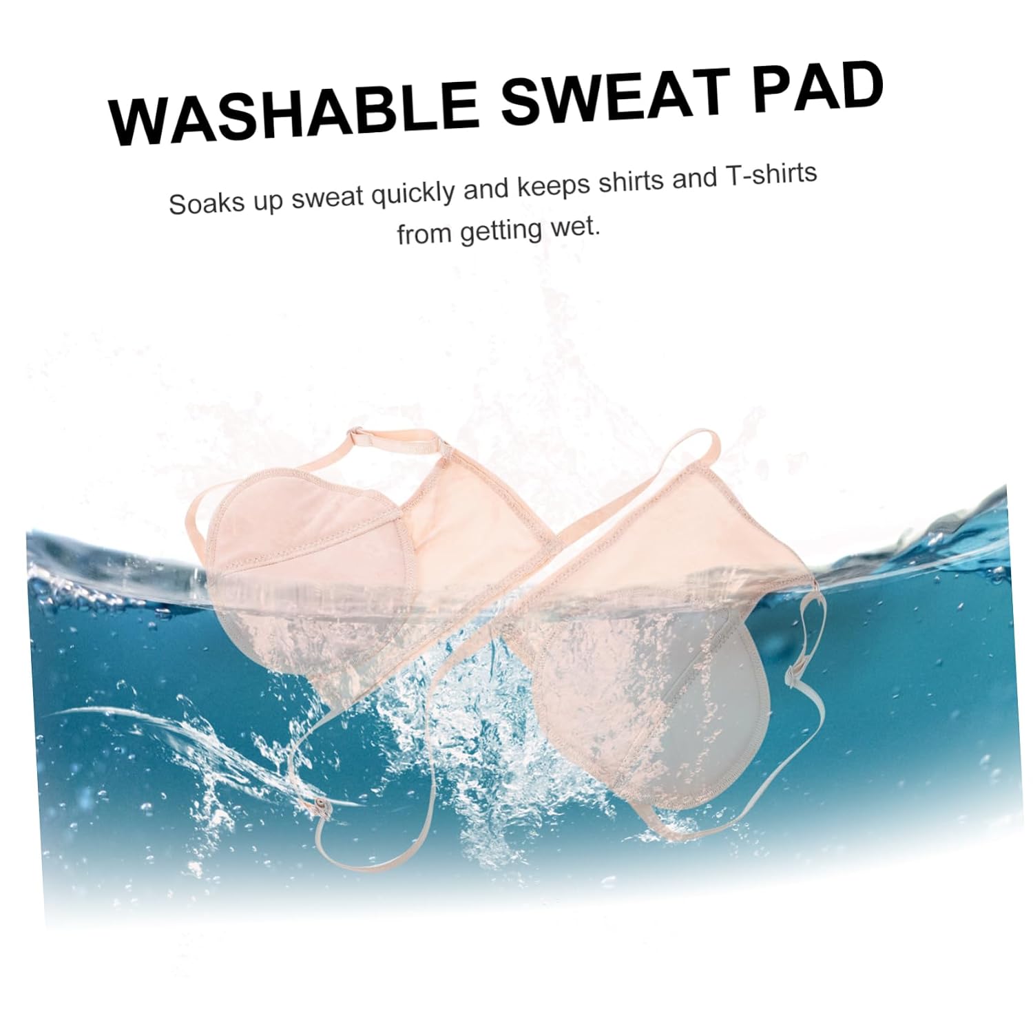 1 Pair Washable Adjustable Underarm Pads Convenient Neutral Sweat Pads for Women for Summer Activities Quick Absorption and Comfortable Fit
