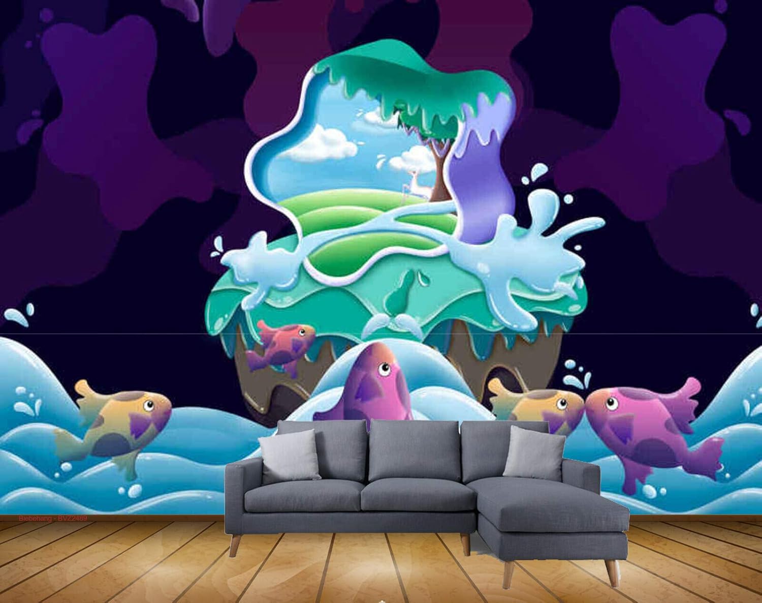Beibehang Exclusive Bvz24 Sea Theme Fishes Sea Waves Island Design Hd 3d Wallpaper 121 Cm X 91 Cm Amazon In Home Improvement Beibehang Exclusive Bvz24 Sea Theme Fishes Sea Waves Island Design Hd 3d Wallpaper 121 Cm X 91 Cm Amazon In Home Improvement