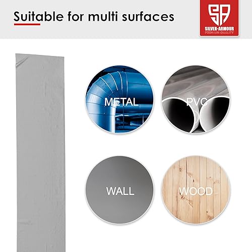 Miniatura 7 de Paquete de 3 cintas de conducto de 2 pulgadas x 105 pies, cintas plateadas fáciles de rasgar para uso comercial, reparación resistente, embalaje,