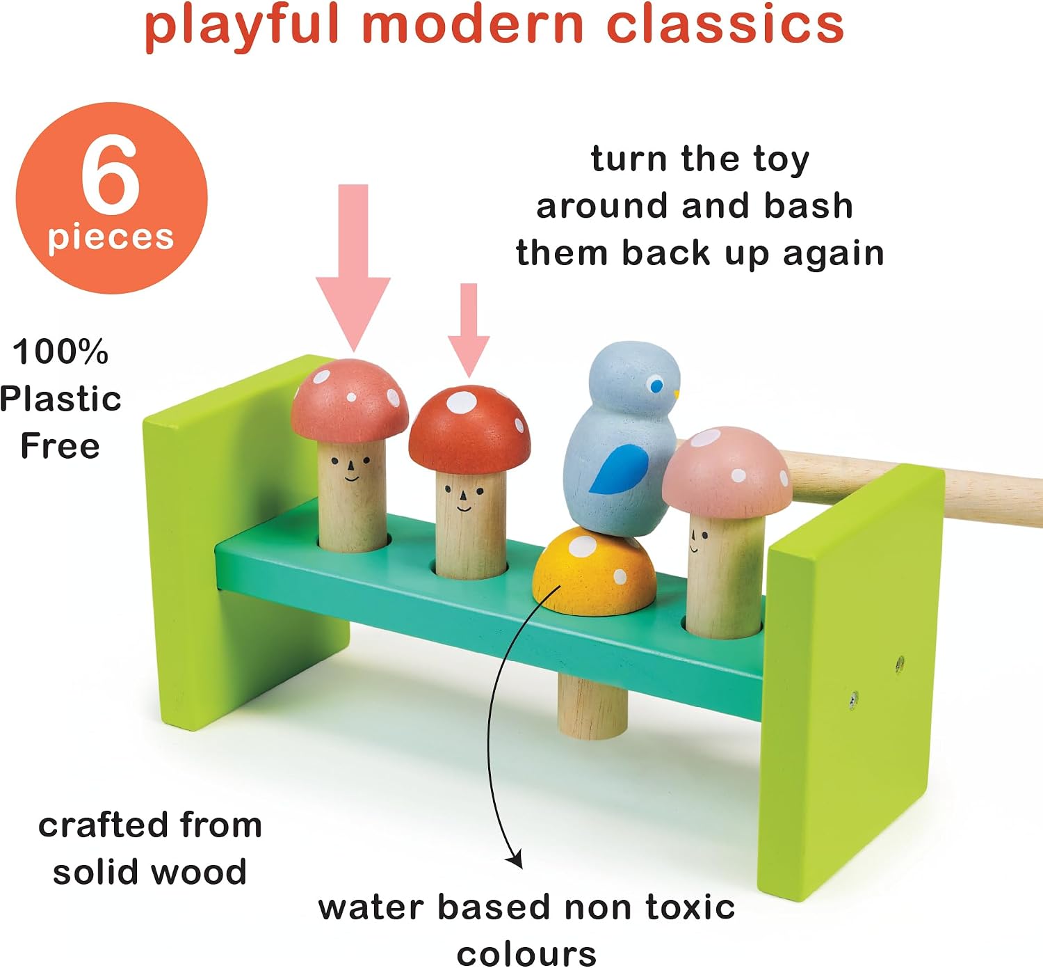 Mentari Wooden 18M+ Montessori Learning Bundle - Early Childhood Developmental Toy Set - Shape Sorting & Skill-Building Play Kit for Toddlers Age 1.5+ image 3