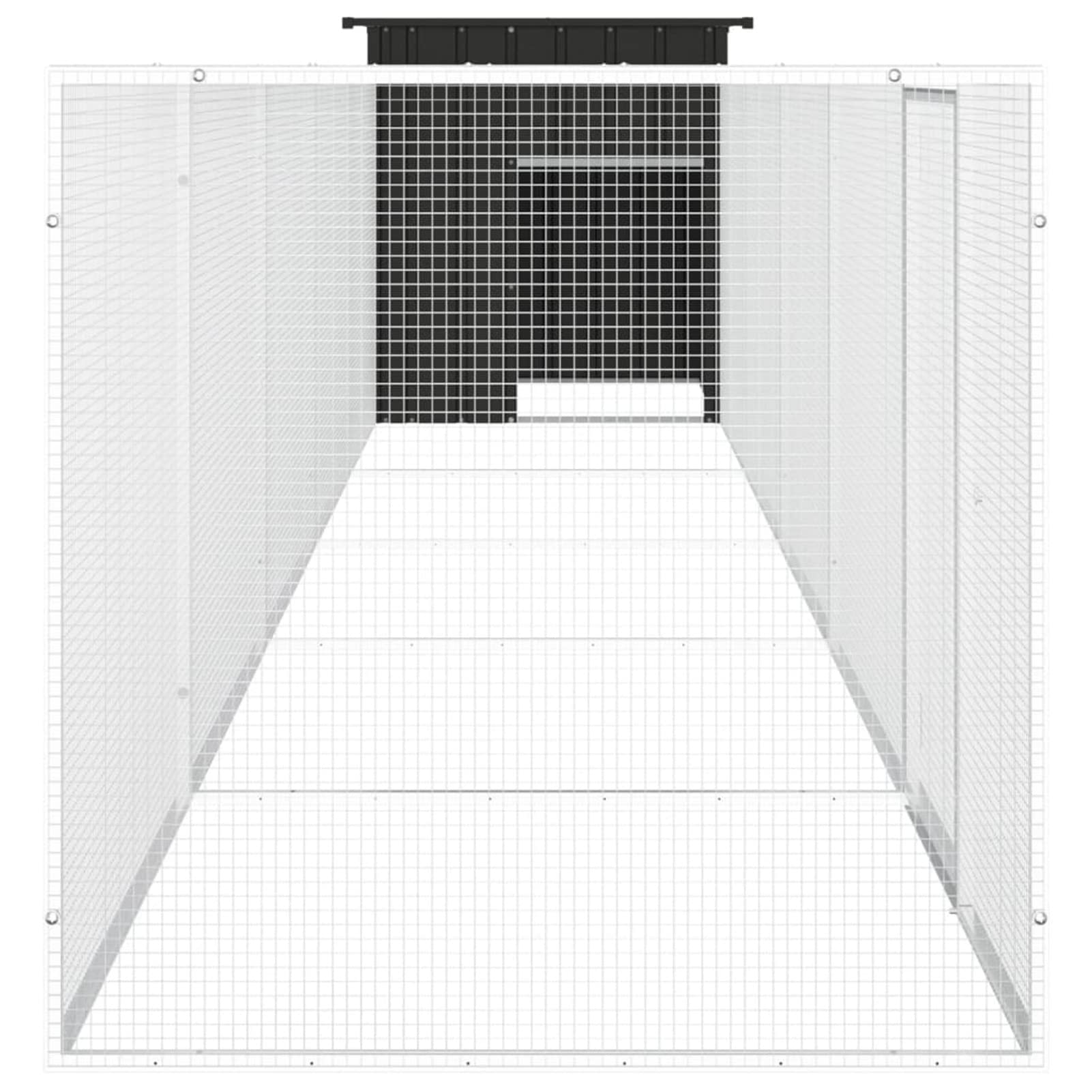 ShGaxin Klatka dla kur Stal ocynkowana Antracyt 600x91x100 cm, Klatki dla Królików, Klatka Świnki, Klatka chomika, Klatka dla kotów, Klatka Szynszyla, Skrzynia dla Królików - SPU:3106455