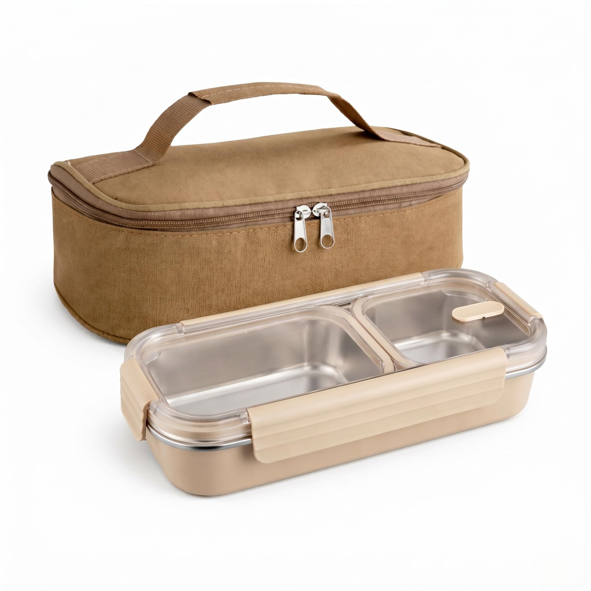 3 Compartment Lunch Box - Insulated & Leakproof -16