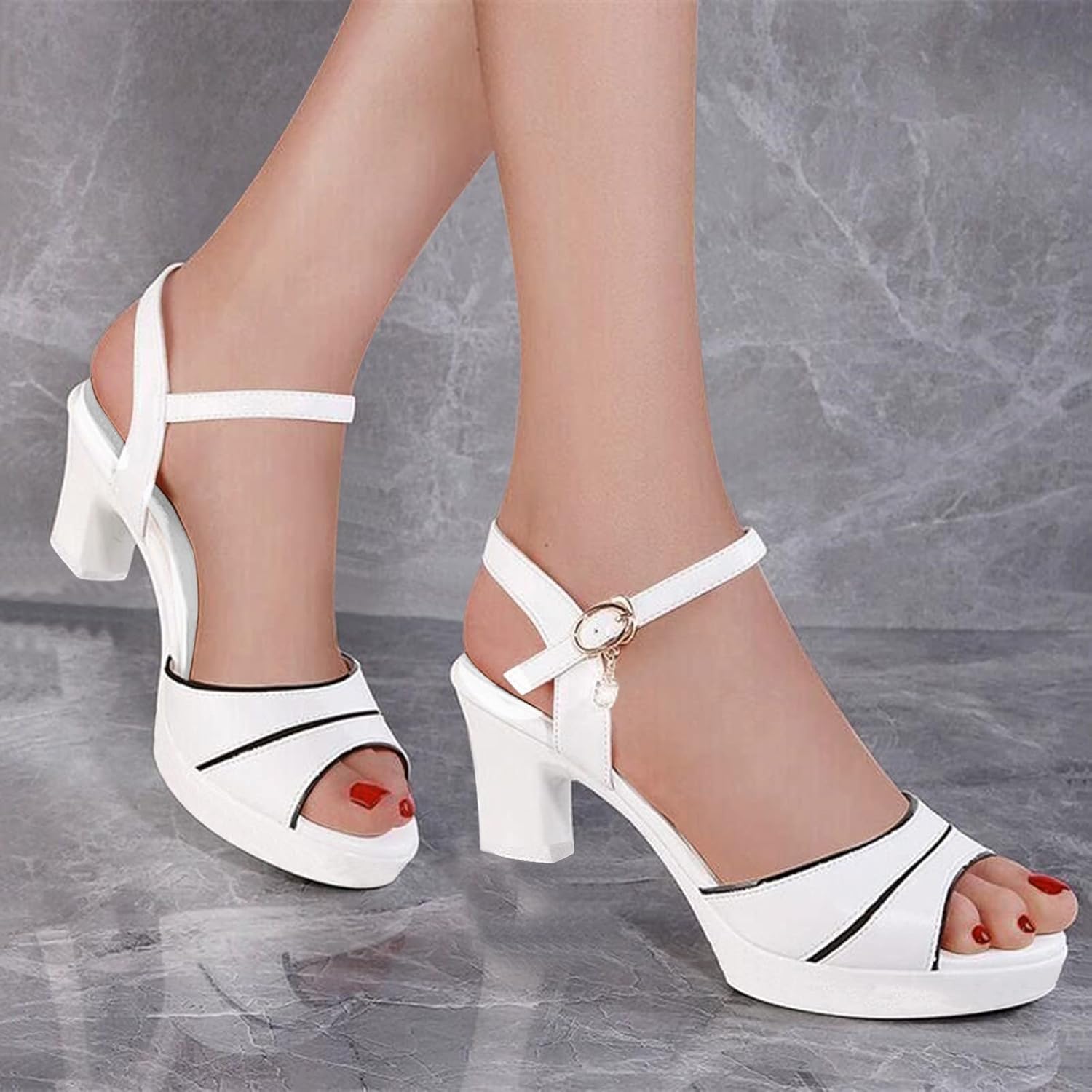 Sandals For Women Heels Dressy, Women's Chunky Heel Bhutan Ubuy