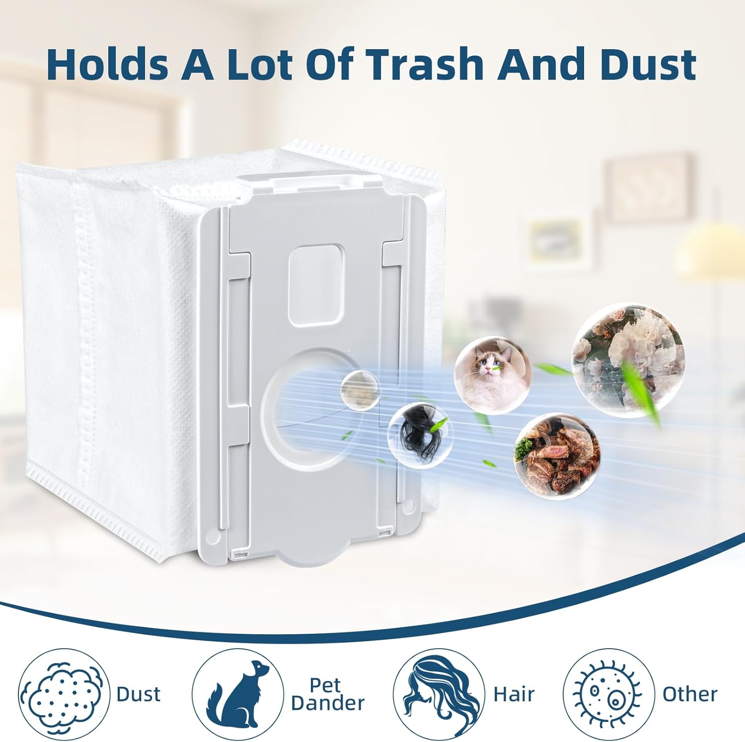 12 Pack Replacement Dust Bags for LG CordZero All-in-One Tower A939KBGS, A938KBGS, A937KGMS, and A949KTMS