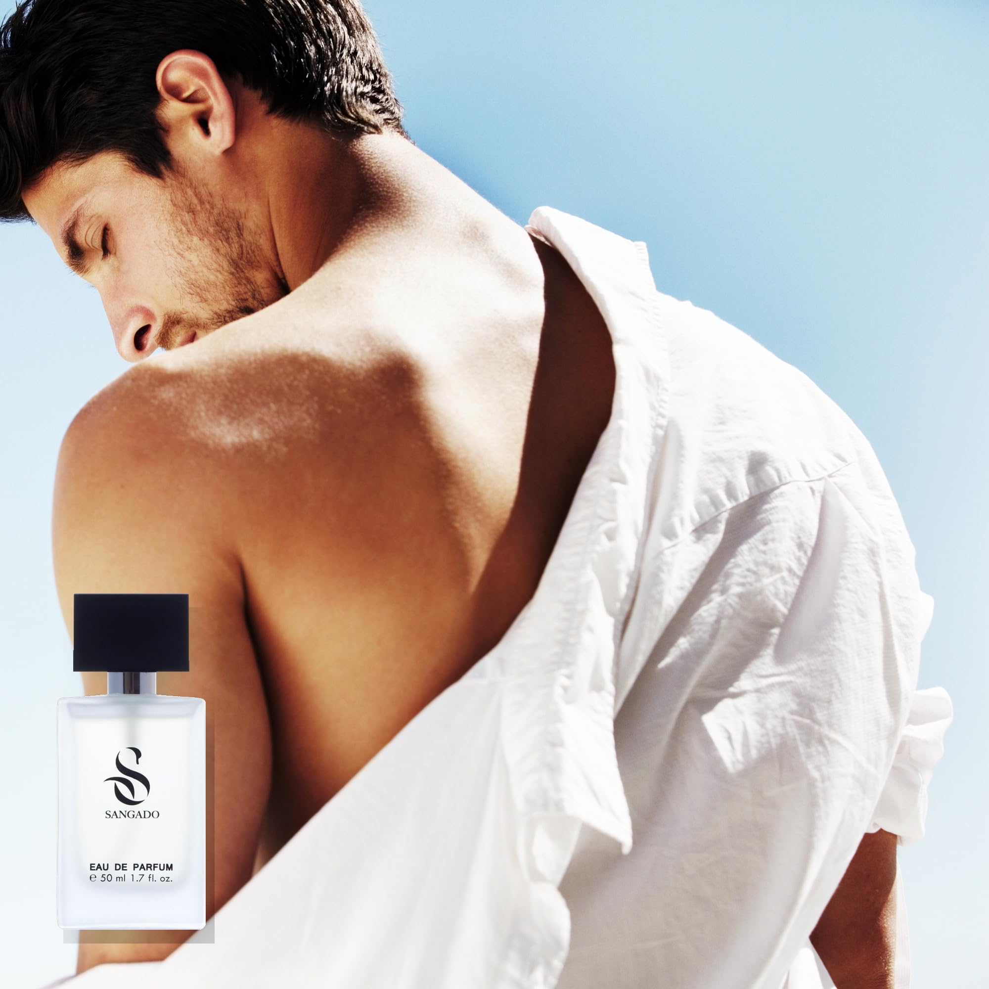 ACQUA GENOVESE przez SANGADO, Perfumy dla mężczyzn (eau de parfum), 8-10 godzin długotrwałego utrzymywania się, Luksusowy zapach, 50 ml, Kod: 602
