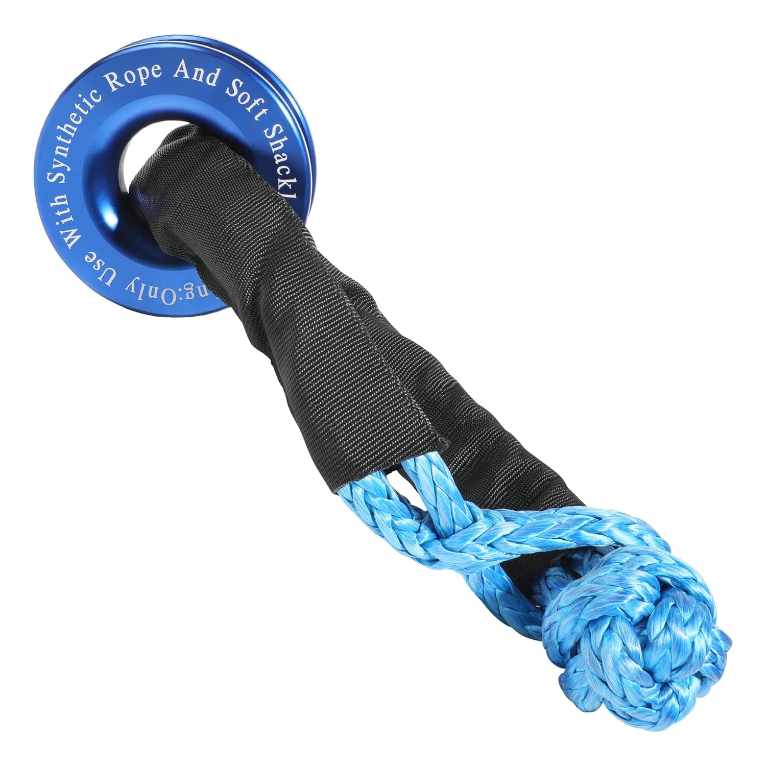 Recovery Ring Winch Snatch Recovery Ring Car Accessories Lightweight Soft Shackle Recovery Ring 56000LBS Breaking Strength Soft Shackle