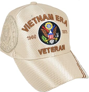 Vietnam ERA Veteran Cap and BCAH Bumper Sticker Embroidered Mens Military Hat