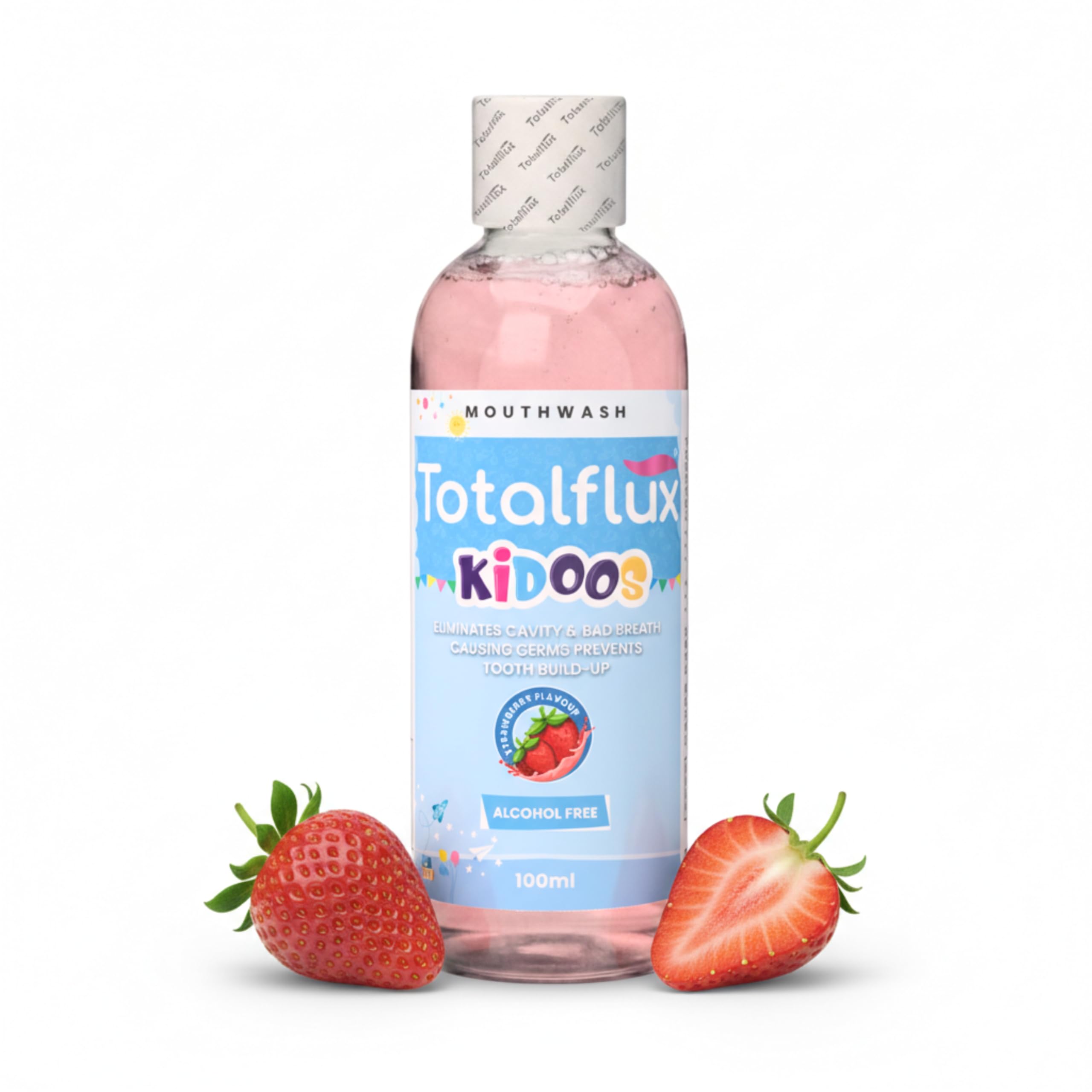 Kidoos Mouthwash | Strawberry Flavor | Alcohol-Free | 100 ml Trial Pack | Kids Mouthwash | Mouth Wash for Kids | Cavity Protection | Gum Protection | Oral Care-image-31