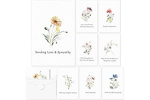50Pcs Sympathy Cards with Envelopes Stickers