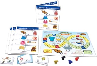 Consonant Blends & Digraphs Learning Center Game - Grades 1-2