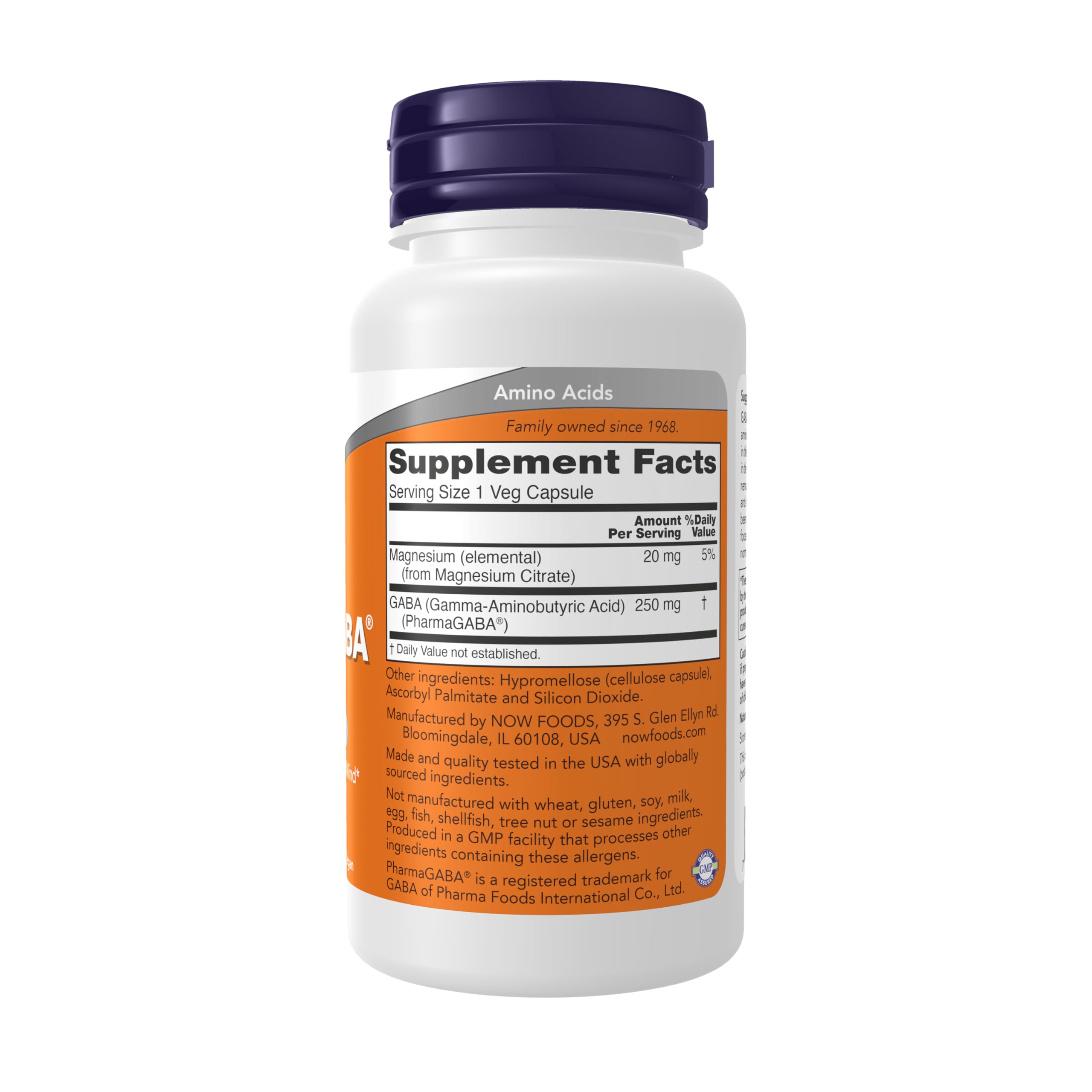 Now Supplements, PharmaGABA 250 mg with Magnesium Citrate, 60 Veg Caps — Amazon image 2