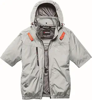 BURTLE バートル エアークラフト半袖ブルゾン(ユニセックス) 春夏用 アッシュグレー AC2096 60 XL