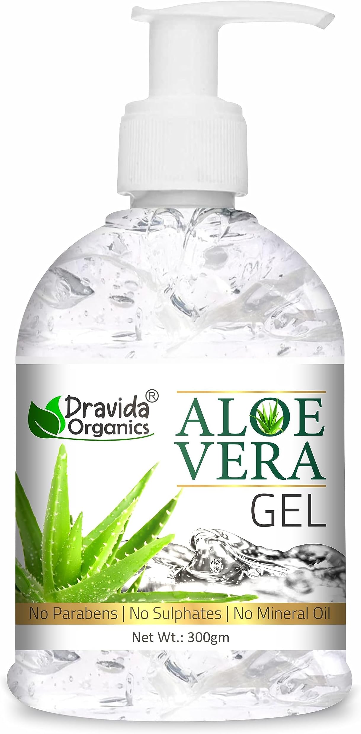 100% Pure Aloe Vera Gel for Hair & Skin Care (300 g)