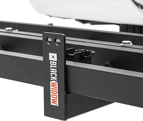 Miniatura 7 de Black Widow Steel Compact Dirt Bike eBike Fat Tire Class III IV 2" enganche montado portador con rampa de carga, capacidad de 300 libras,