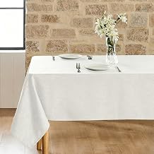KnSam Bej Beyaz Masa  rt s  K eli, Masa  rt leri Polyester, 140x140cm