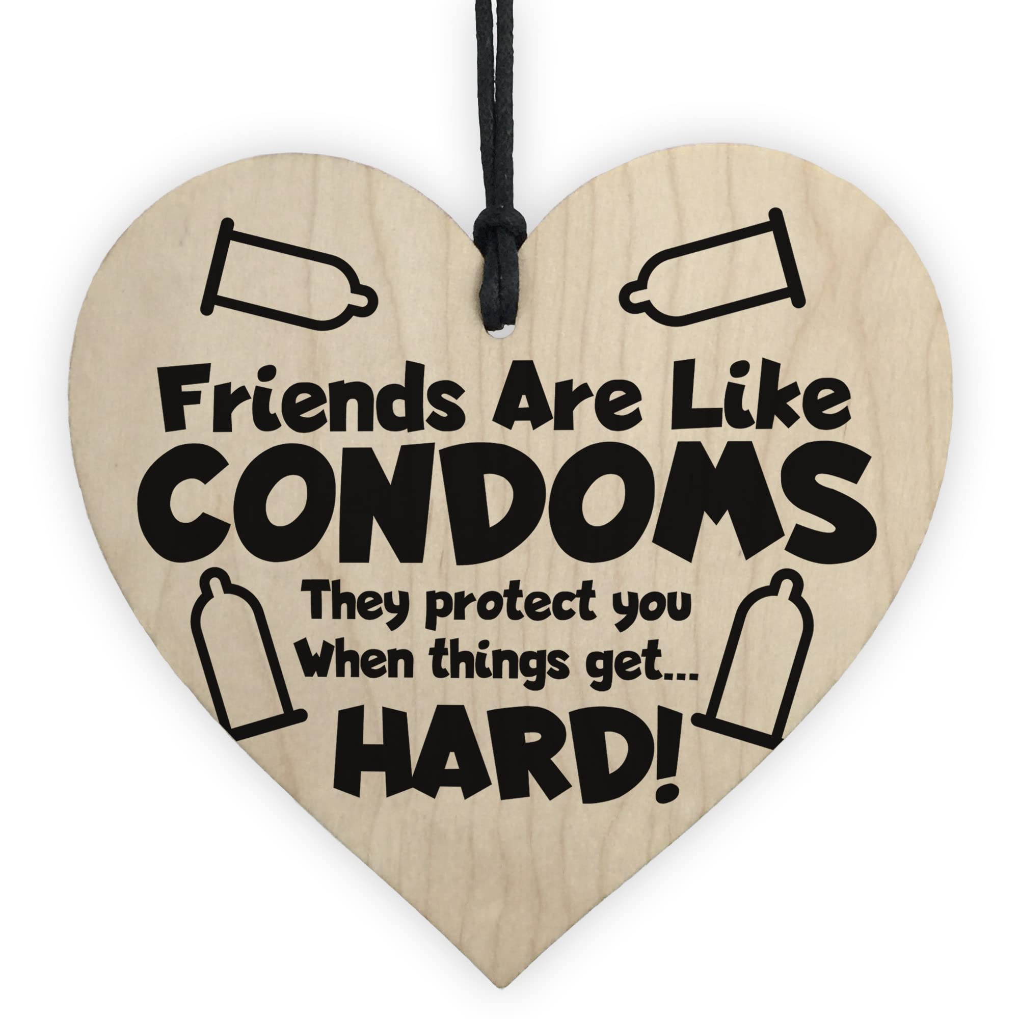 Red Ocean Funny Rude Friendship Plaque Novelty Birthday Christmas For Friend Joke Gift For Her