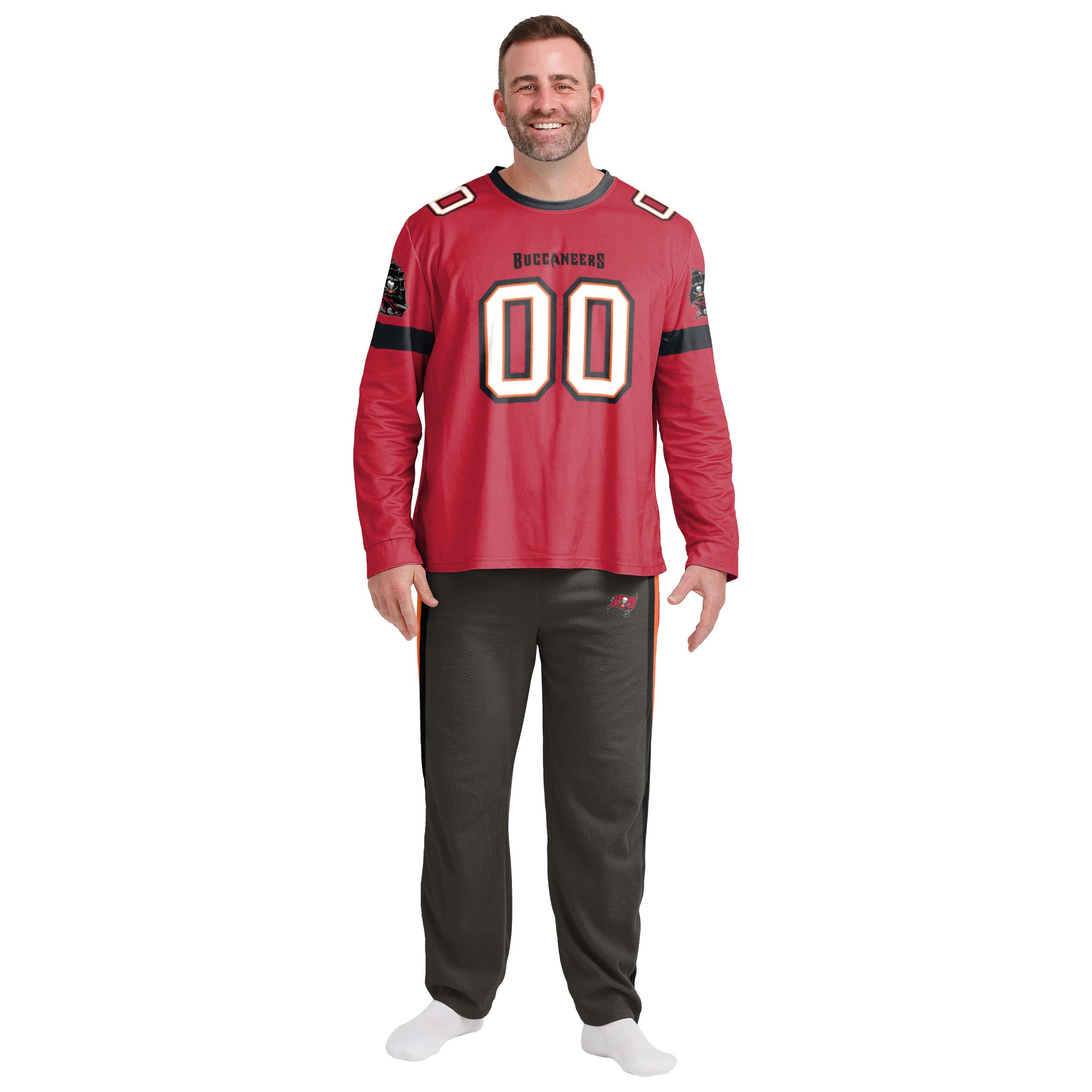 FOCO NFL mens Nfl Team Logo Gameday Ready Jersey Pajama Set