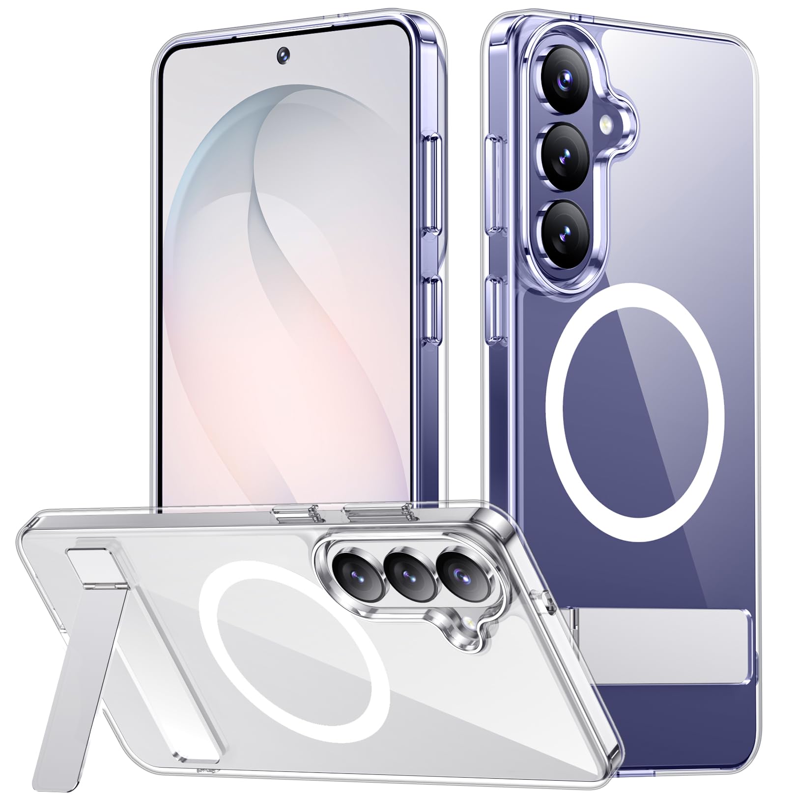 SPIDERCASE for Samsung Galaxy S26 Plus Case, Built-in Stand, Clear