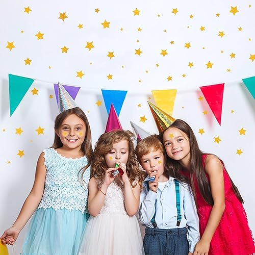 Miniatura 6 de CustomyLife 8 hojas de 320 piezas + calcomanías de estrella dorada con purpurina para recompensa, calcomanía de estrella autoadhesiva, pequeña