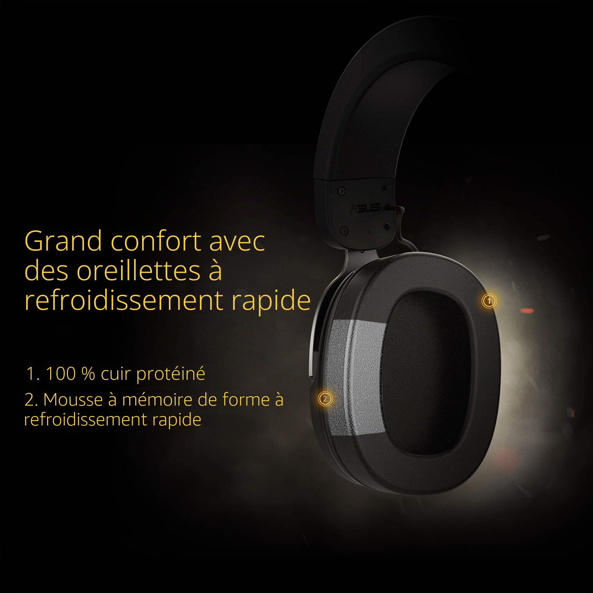ASUS TUF Gaming H3 Gun Metal Gaming Headset with Virtual 7.1 Surround, Tough Stainless-Steel Headband and Fast Cooling Ear Cushions for PC, PS4, Xbox One and Nintendo Switch