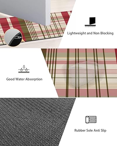 Miniatura 3 de Tapete de baño con celosía rosa para bañera, antideslizante, de secado rápido y absorbente, tierra de diatomeas, fregadero de ducha para dormitorio,