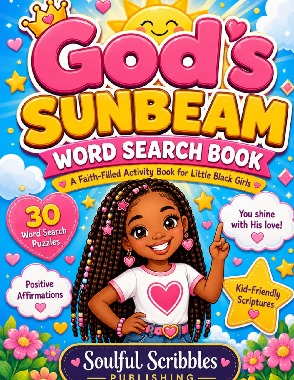 God's Sunbeam Word Search Book: A Faith Filled Activity Book for Little Black Girls