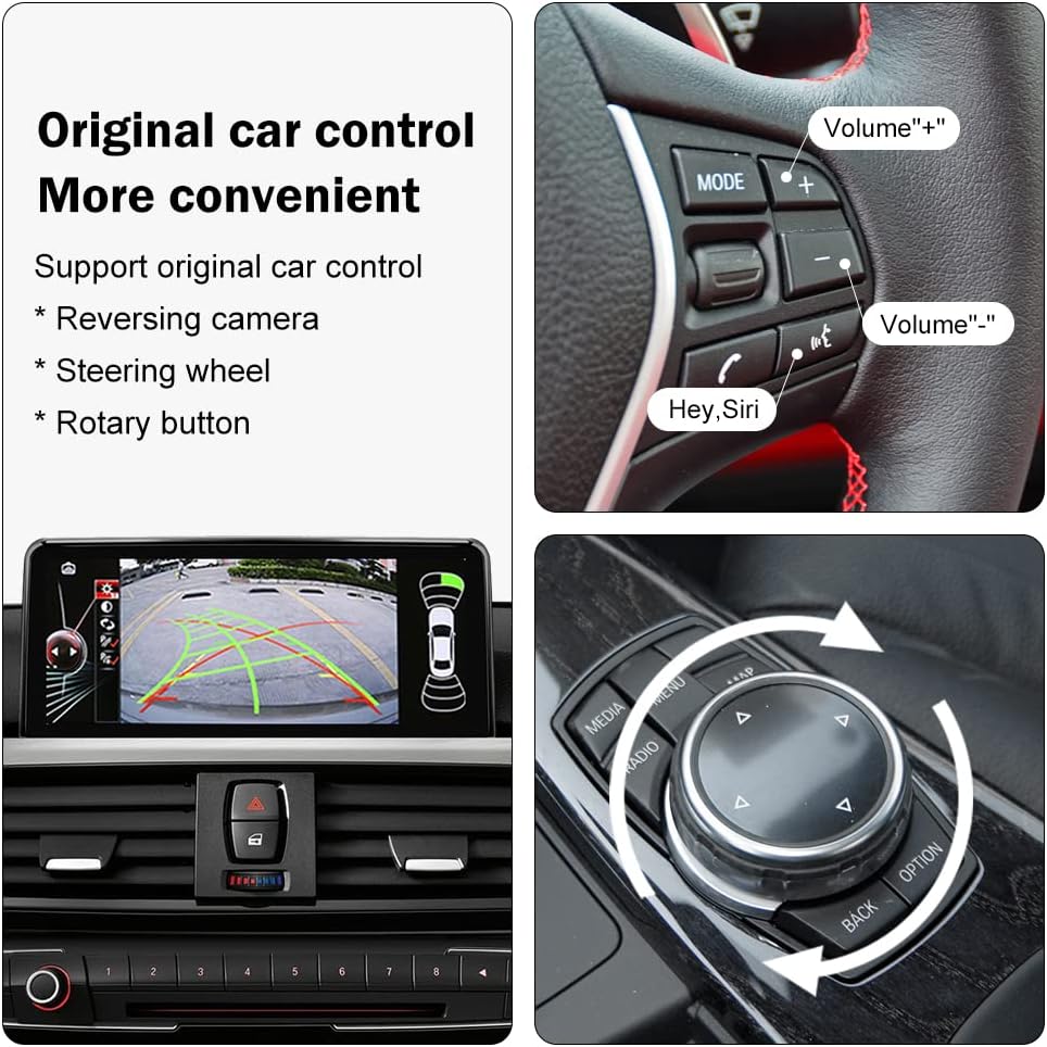 NINETOM 10.25 inch Touchscreen Wireless Apple CarPlay Android Auto Car Multimedia Screen for BMW 1/2 Series NBT System, F20/F21/F23 (2011-2016) : Electronics