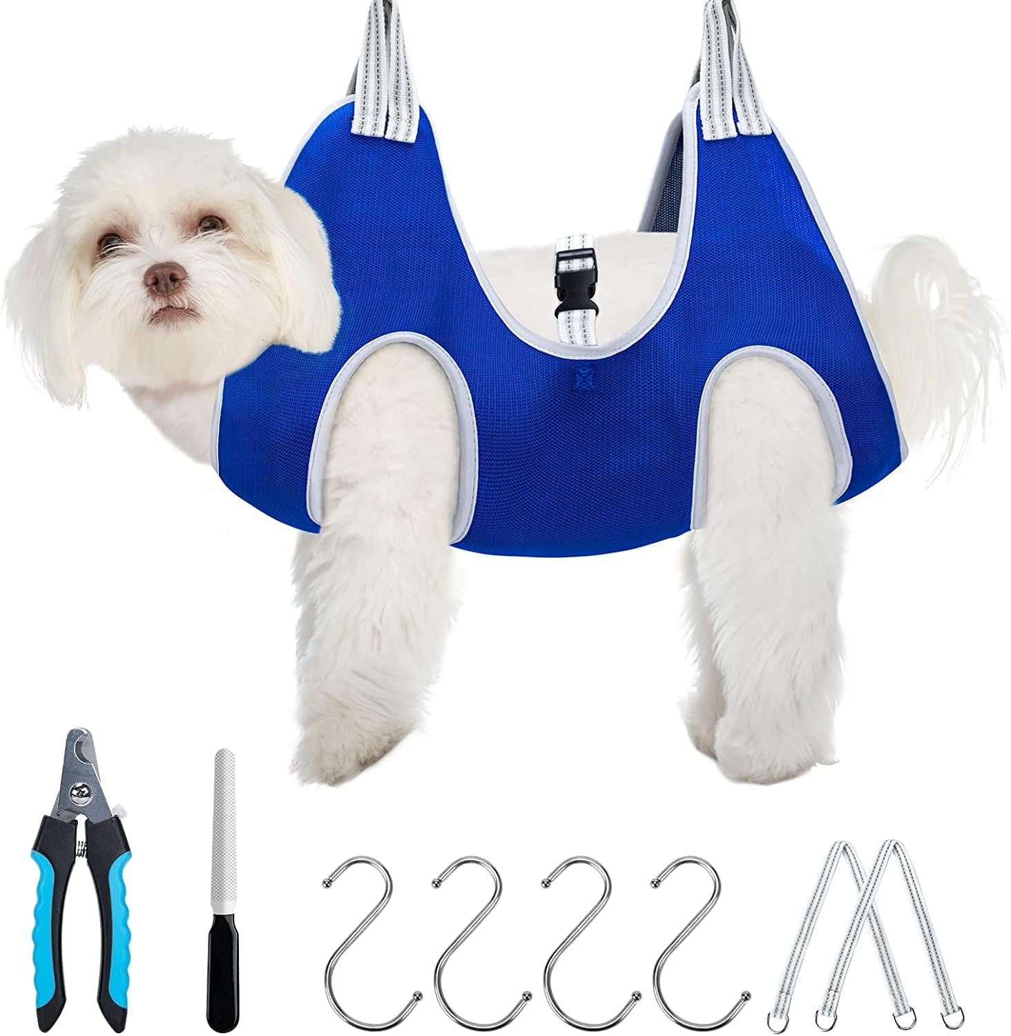 AIPERRO Cat and Dog Grooming Hammock, Dog Hanging Harness for Nail Trimming, Pet Grooming Hammock for Medium Dogs, Pet Nail Clipper…