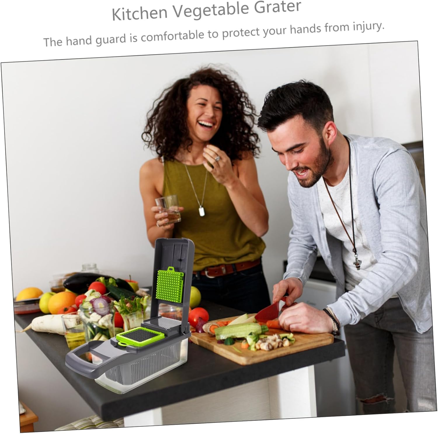 ABOOFAN Multifunctional Manual Kitchen Vegetable Shredder and Cutter Use Fruit Grater for Potatoes Carrots and Cucumbers Safe Non-slip Design and Materials