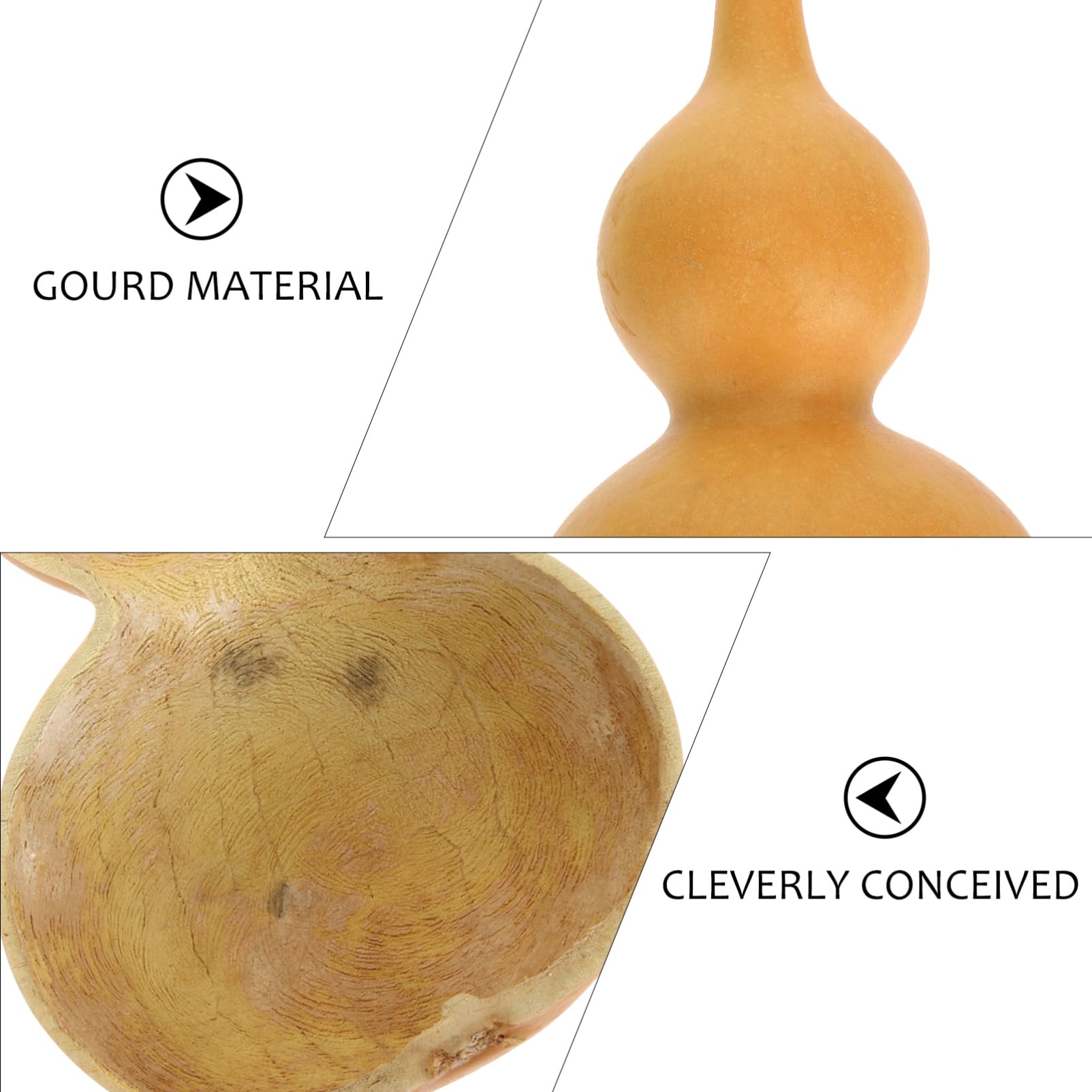 MAGICLULU 4pièces Louche Gourde Chinoise Pour Bain Et Spa Outil Multifonctionnel Pour Lavage De Cheveux Cuisine Jardinage Et Plus