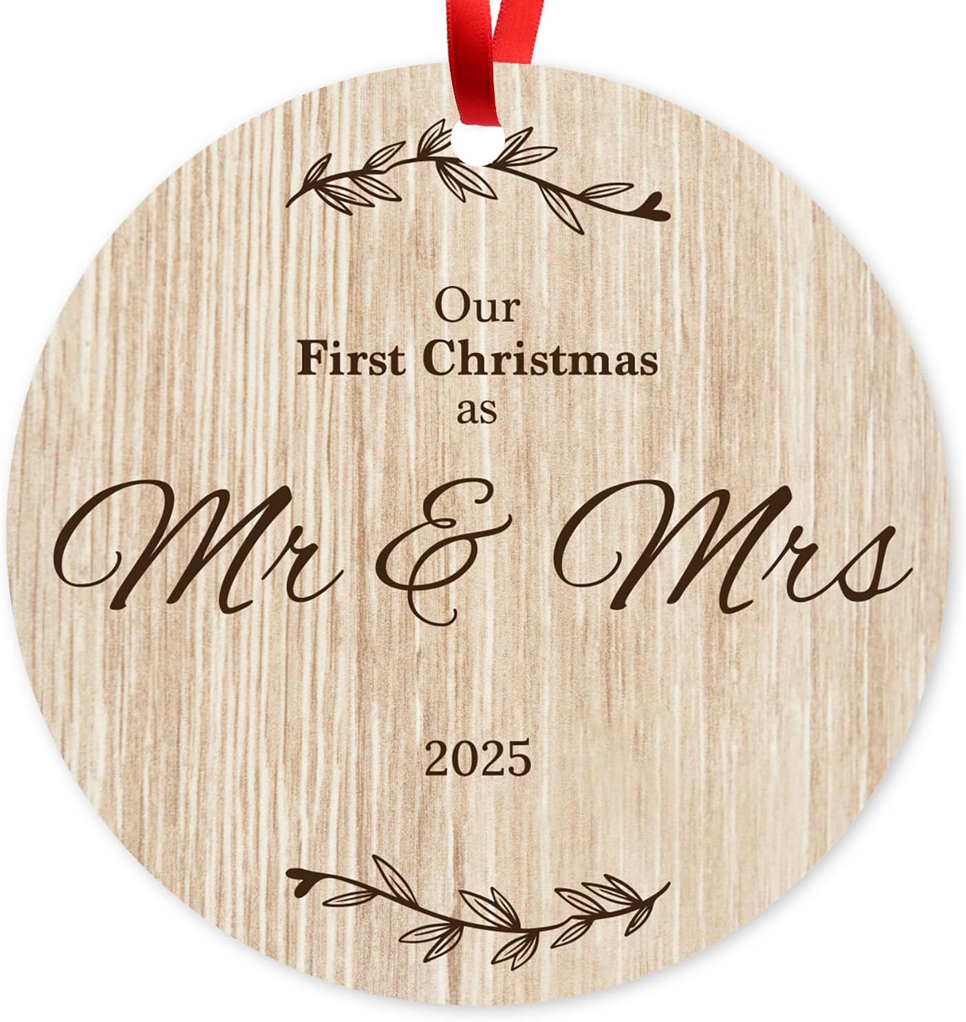 Our First Christmas As Mr & Mrs 2025, Christmas Tree Décor Gift Ornaments,