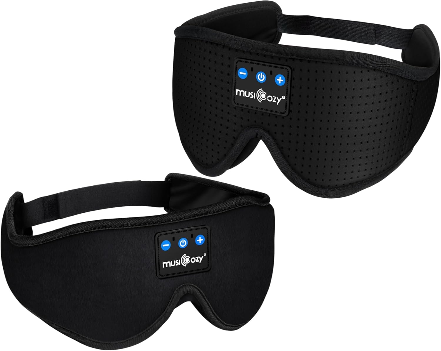 MUSICOZY Sleep Headphones Bluetooth 5.4 Headband Breathable 3D Sleeping Headphones, Wireless Eye Mask Sleep Earbuds for Side Sleepers Women Office Air Travel Cool Tech Gadgets Unique Gifts, Pack of 2