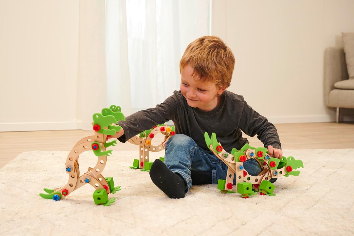 Eichhorn 100039201 EH Constructor, Dinosaur, Multicoloured