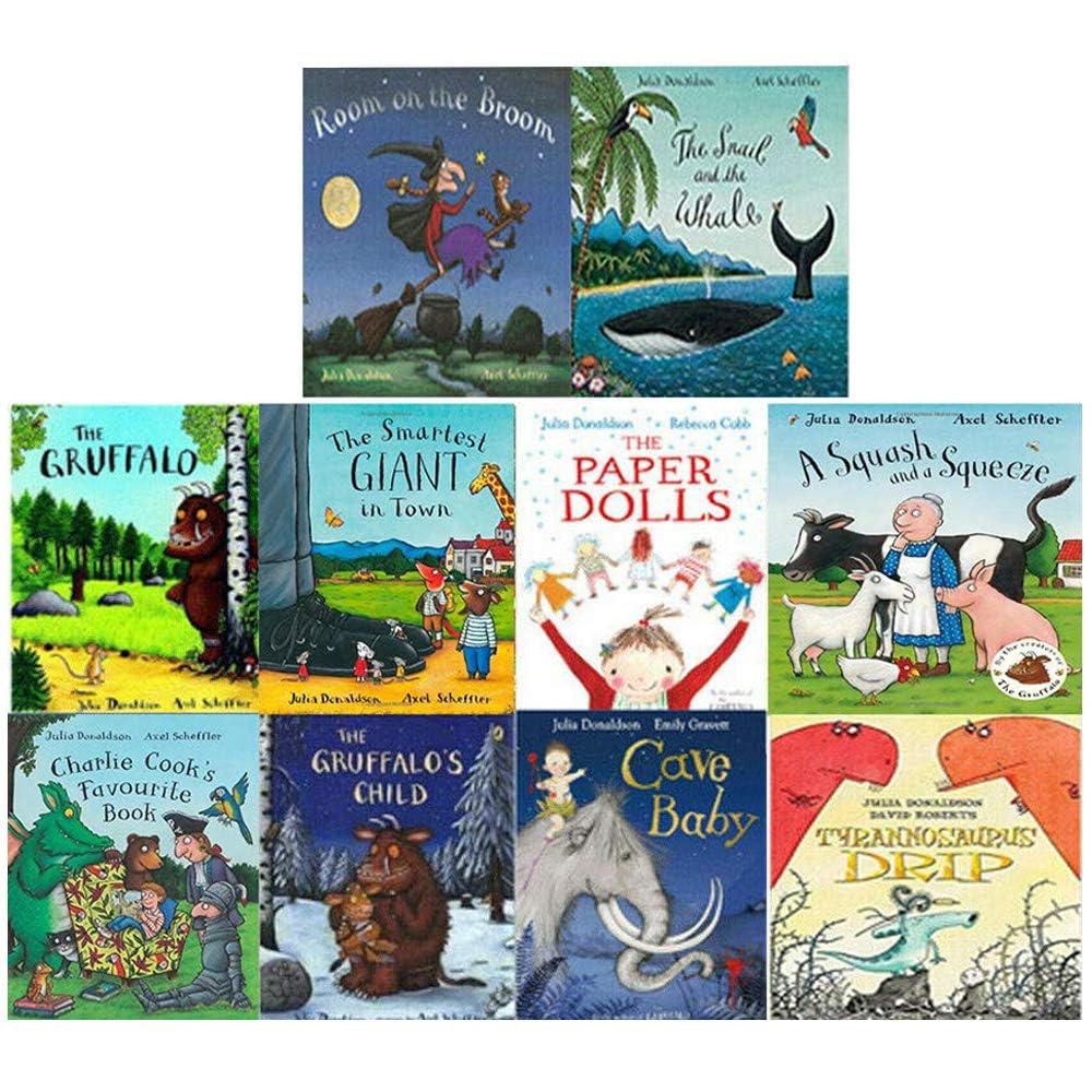 Conjunto de historias de 10 libros de la colección Julia Donaldson