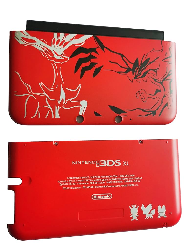 3ds Xl Faceplate New Replaceent Front Back Faceplate Plates Upper &ap; Lower Panel Battery New Nintendo 3ds Xl