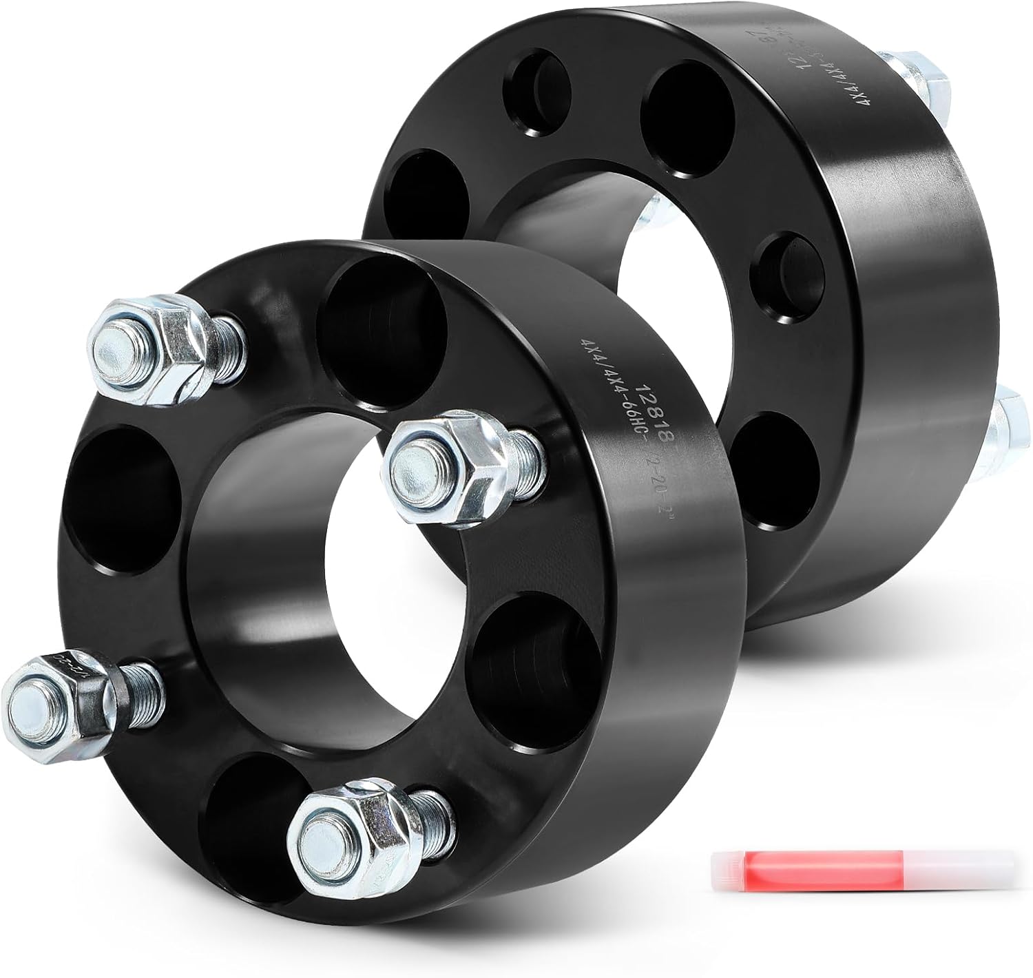 SCITOO 2pcs 4x4 Wheel spacers 2" Bore 66mm Studs 1/2" 4Lug Wheel Spacers No Hubcentric Fit for Club Car for EZ CO for Golf Car