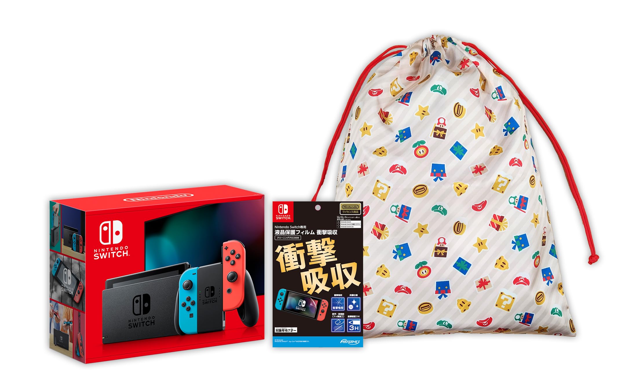 Amazon.co.jp: 【大判サイズホリデーギフト巾着付き】Nintendo Switch