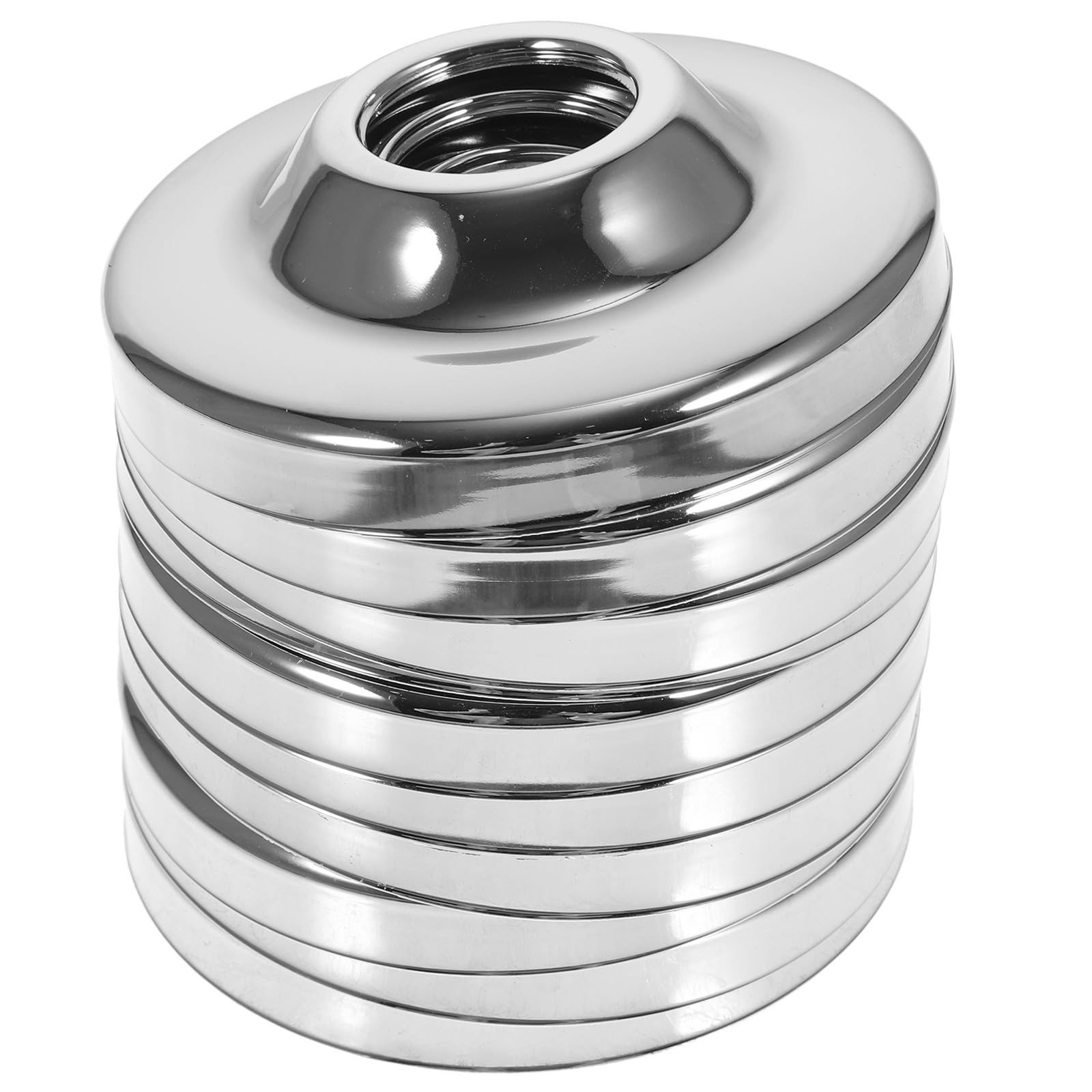 Couvercles de valve de mélange en acier inoxydable argenté pour robinet de bain x10