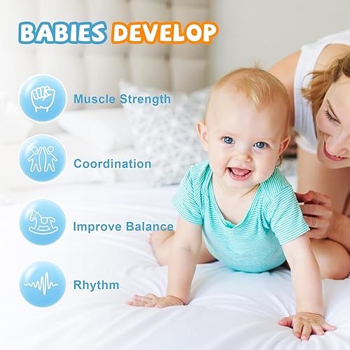 Miniatura 3 de Jersey de bebé con soporte, para jugar en interiores y exteriores, para bebés de 6 a 24 meses, puentes y gorilas con cadena ajustable, fácil de