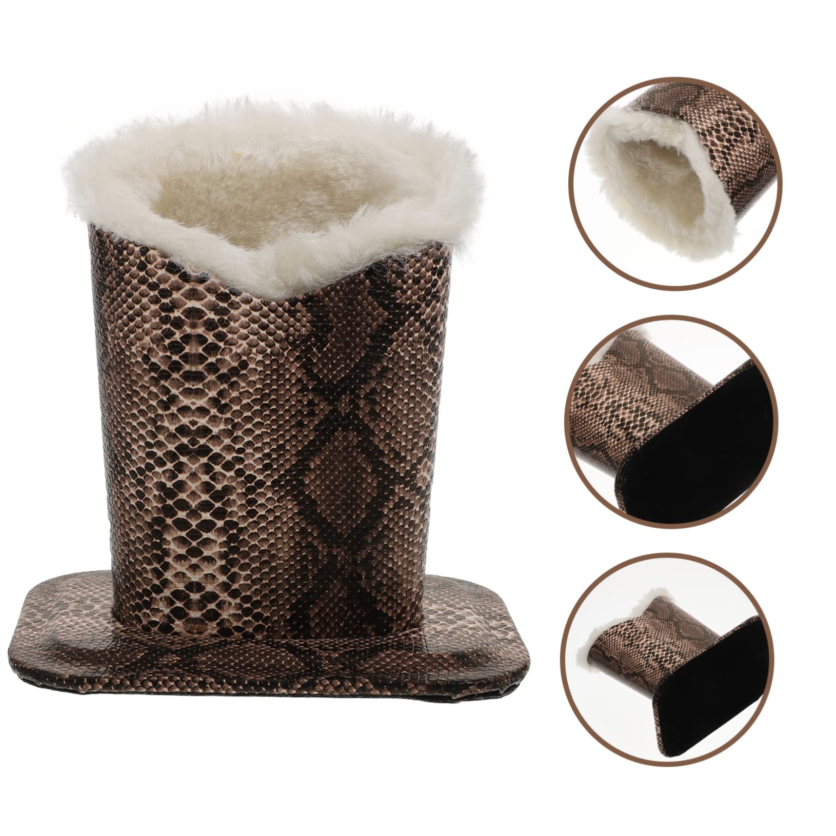 ULTECHNOVO 4pezzi Portaocchiali Peluche Elegante Con Design Aperto Organizer Per Occhiali Da Tavolo Per Casa e Ufficio Per Mantenere Tuo Spazio Ordinato e Pulito