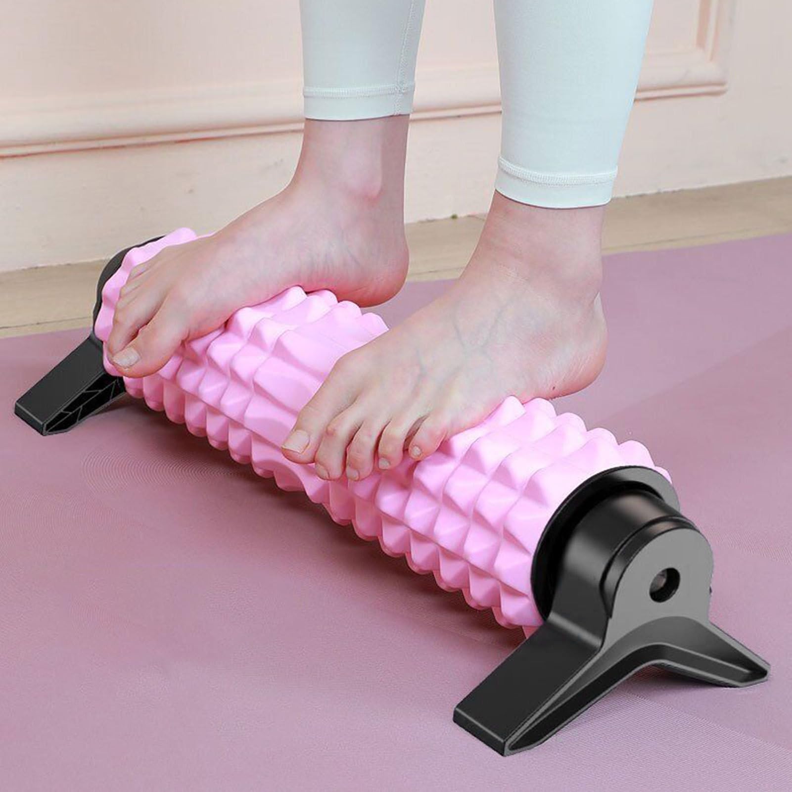 Yoga Faszienrolle Feste Ausführung Für Rollen Dehnen Und Strecken | Tiefengewebe Massage Für Yoga Für Rücken Füße Beine Nacken Schultern Pilates Home Gym Workout Regeneration Für Männer Und