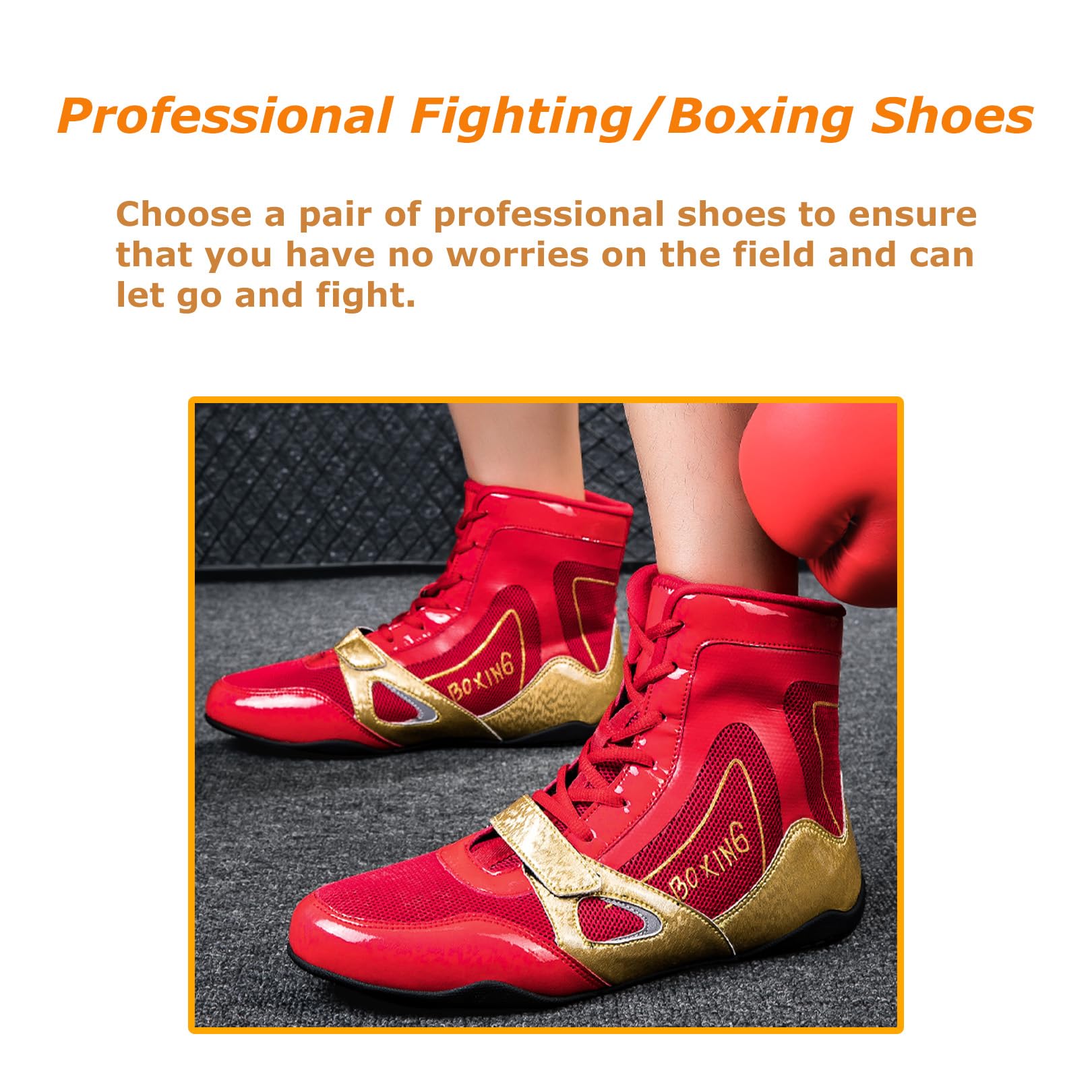 Kervaky Zapatos de lucha libre para hombre, zapatos de boxeo profesionales, zapatillas de fitness, ligeras, transpirables, para levantamiento de pesas, zapatos de entrenamiento