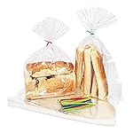 Newkita 11x14 Clear Cellophane Bags with 4 Twist Ties - Candy/cookie/Treat Bags - 100 Pack