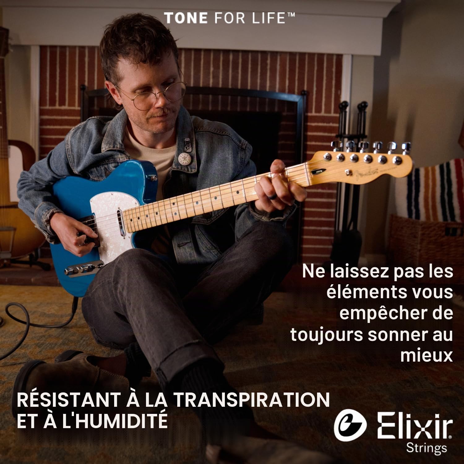 Elixir Cordes pour guitare électrique avec revêtement NANOWEB, Light (.010-.046)