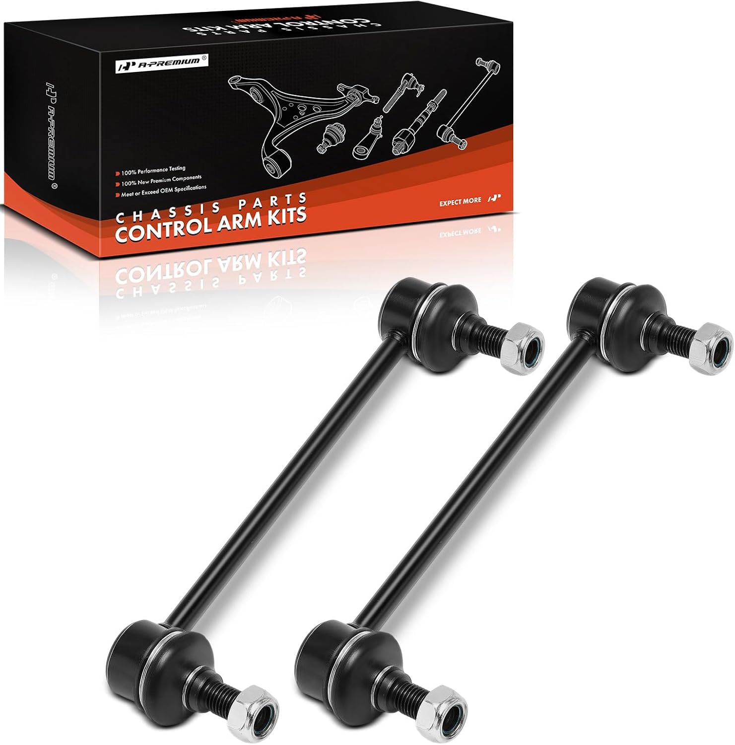 A-Premium 2 x Front Sway Bar Links Stabilizer Bar Links, Compatible with Nissan Pathfinder 1996-2004 & Infiniti QX4 1997-2003