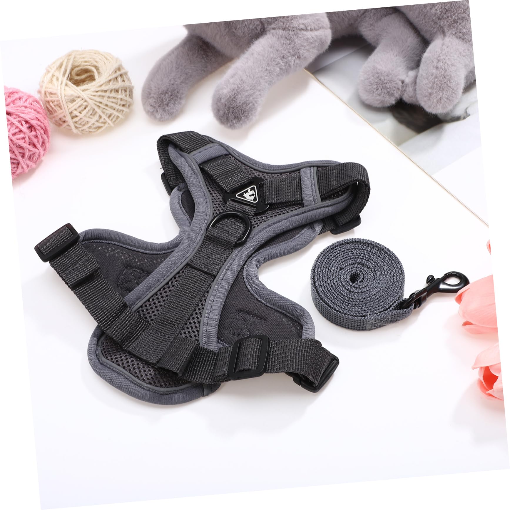 INOOMP 5stücke Hundegeschirr Mit Atmungsaktivem Mesh Reflektierendem Material Und Elastischem Design Für Kleine Hunde Und Katzen Sicheres Und Bequemes Tragegeschirr Für
