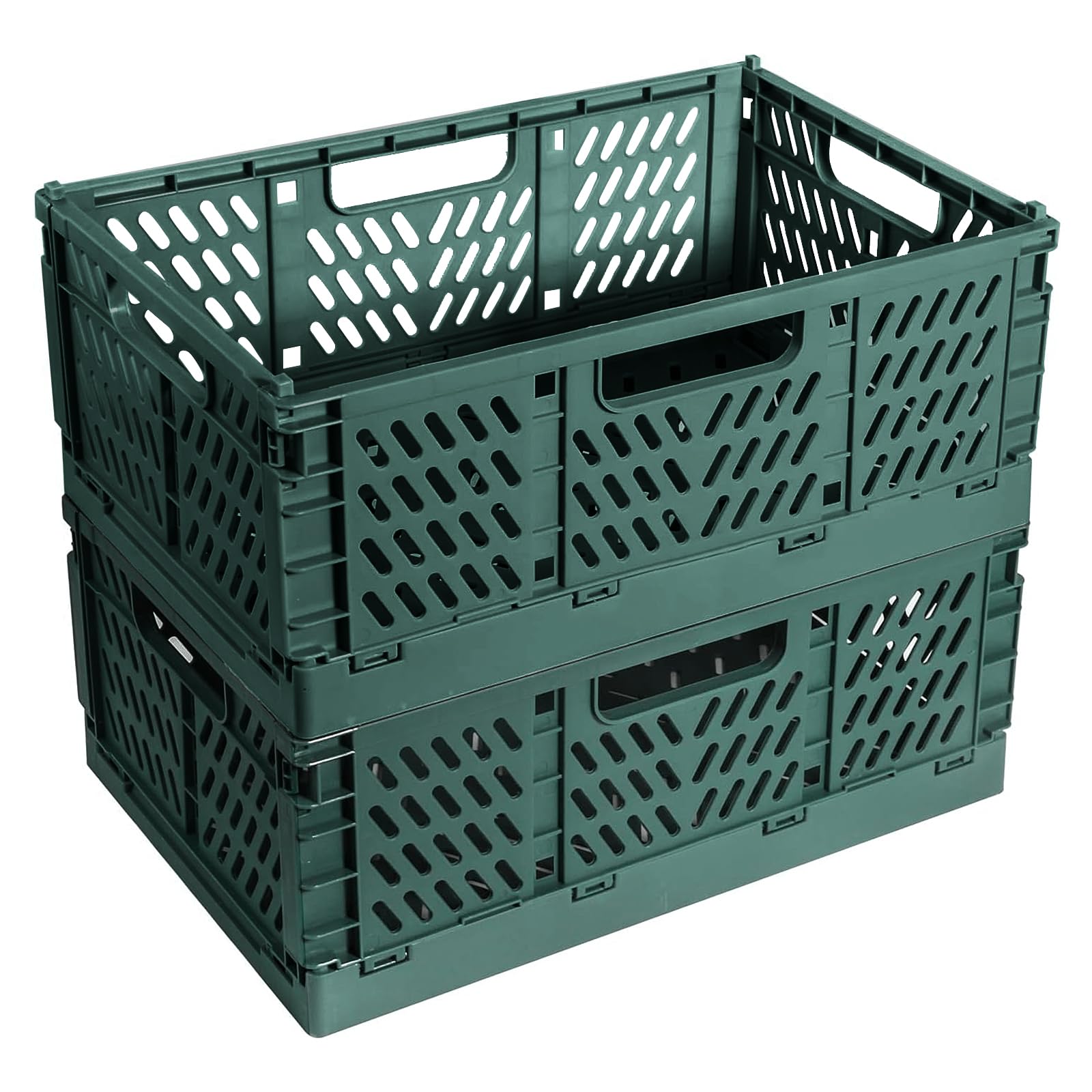 Cestini Pieghevoli In Plastica 19L - Impilabili, Con Manico, Per Organizzare Casa, Ufficio E Camera - Foto 13