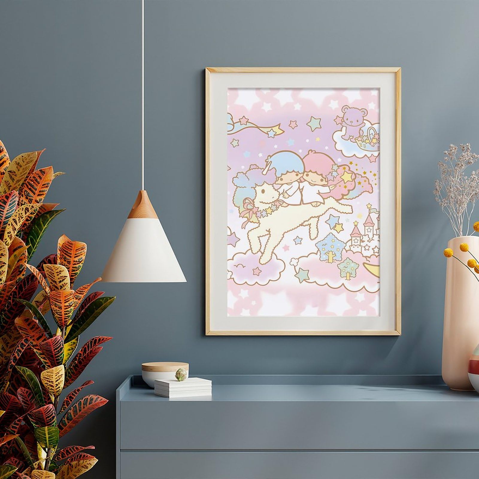 Amazon.co.jp: リトルツインスターズ キキララ ポスター 絵画 