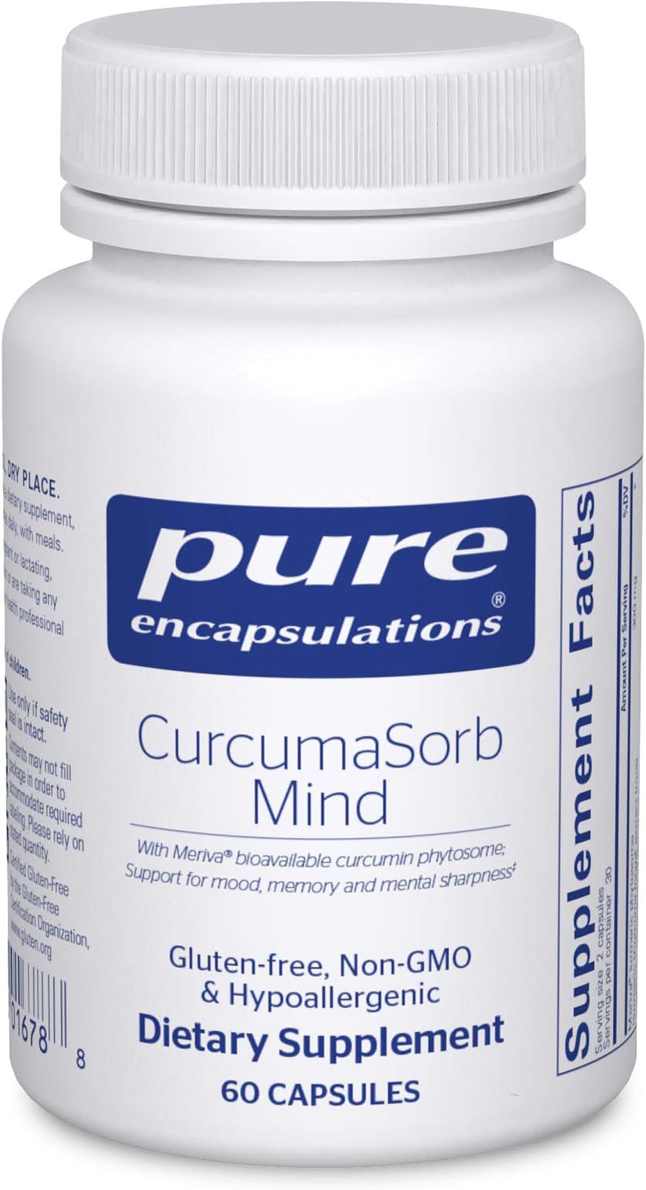 CurcumaSorb Mind | Supplement to Support Memory, Sharpness, and Cognitive Function* | 60 Capsules